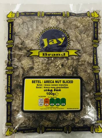 Jay Brand Betel (Areca) Nut Whole 100g
