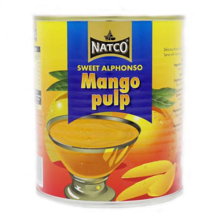 Natco Sweet Alphonso Mango Pulp 850g (Pack Of 6)
