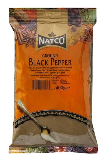 Natco Ground Black Pepper 400g - Sharp Spicy Heat