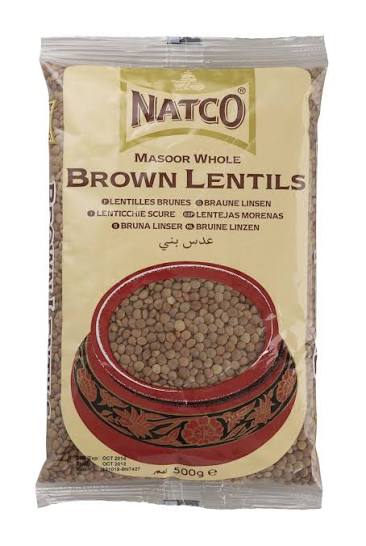 Natco Brown Lentils - Nutritious Cooking Lentils