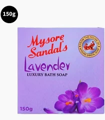 Mysore Sandal's Lavender Bath Soap 150g � Soothing & Aromatic Bathing Bar