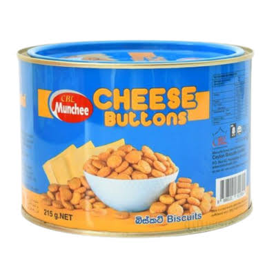 Munchee Cheese Buttons Biscuits 215g