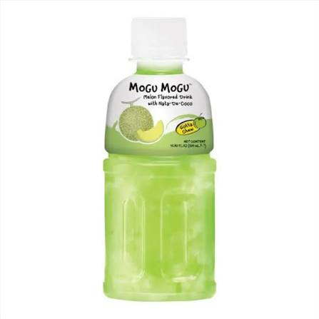 Mogu Mogu Melon Flavoured Drink with Nata de Coco 330ml