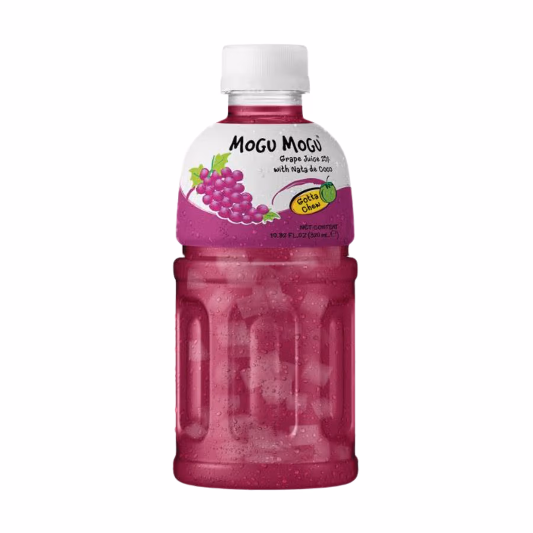 Mogu Mogu Grape Flavoured Drink with Nata de Coco 330ml
