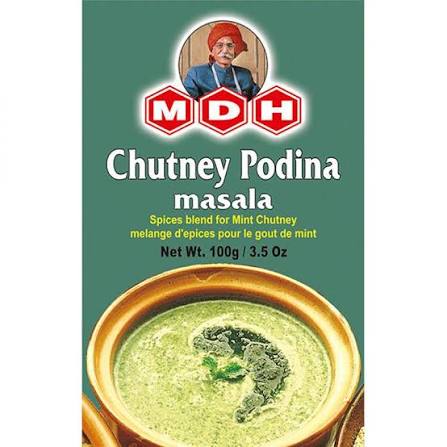 MDH Chutney Podina Masala 100g - Minty Tangy Powder