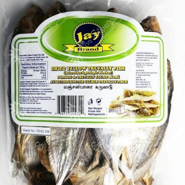 Jay Dried Yellow Trevally Fish 200g