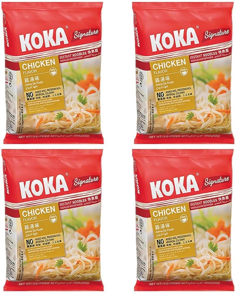 Koka Noodles Chicken Flavour (Pack of 4)85g