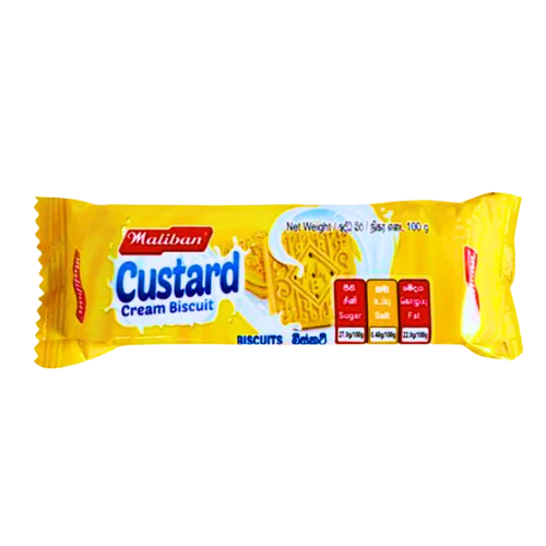 Maliban Custard Cream Biscuits 100g � Sweet Treat Portion