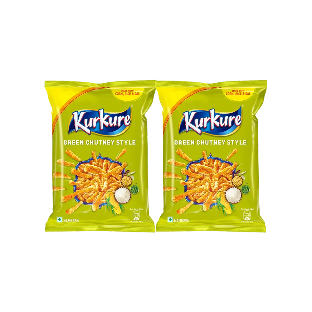 Kurkure Green Chutney Style (Pack of 2) 100g