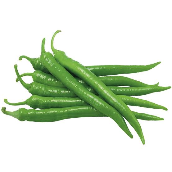 Long Green Chillies (Pachai Milagaai) 100g (Approx) - Spicy Hot Green Peppers