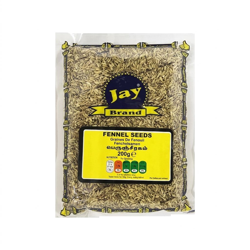 Jay Brand Fennel Seeds 200g � Digestive Spice Seeds