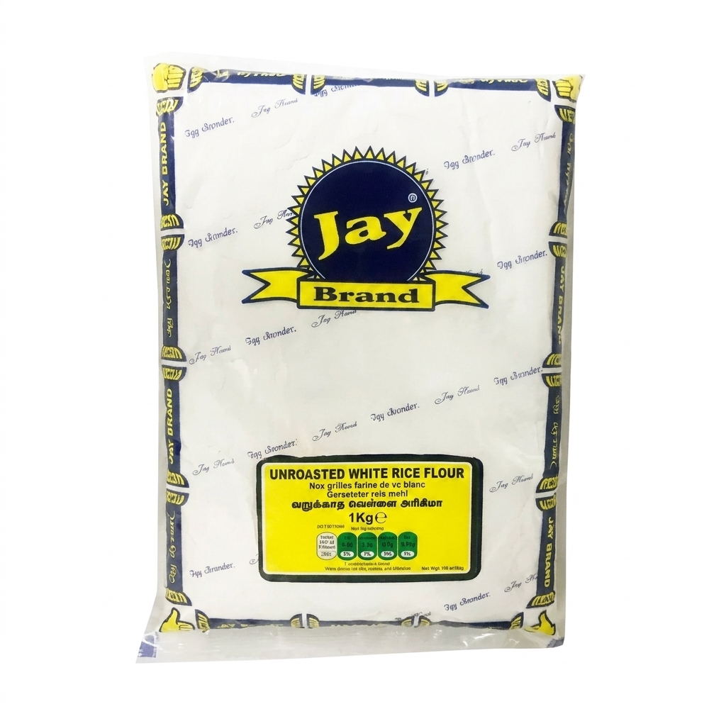 Jay Brand Unroasted White Rice Flour 1kg