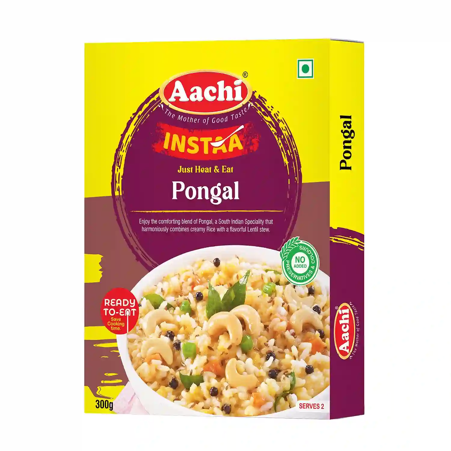 Aachi Ven Pongal - Ready to Eat 300gm(Buy 1 Get 1 Free)