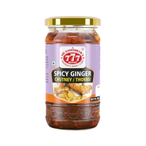 777 SPICY GINGER CHUTNEY / THOKKU 300G