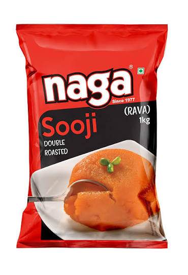 NAGA DOUBLE ROASTED SOOJI (RAVA) 1KG