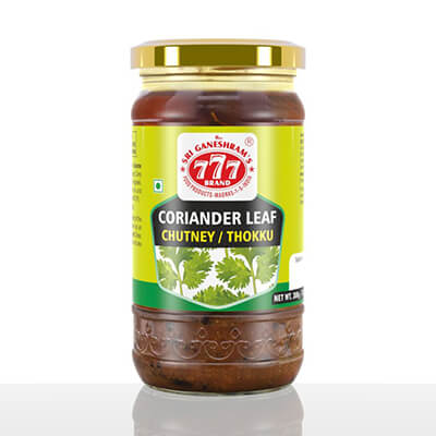 777 CORIANDER LEAF CHUTNEY (THOKKU) 300G