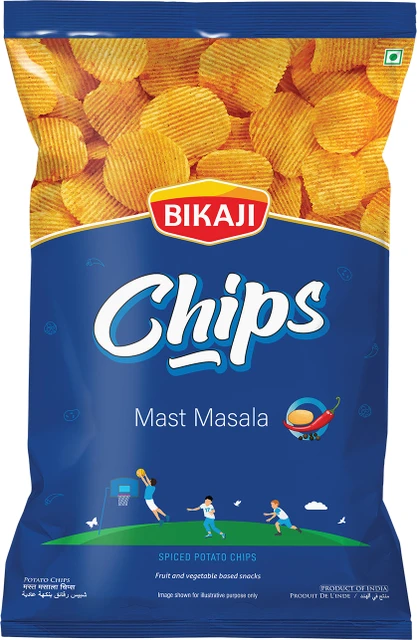 BIKAJI POTATO CHIPS MAST MASALA 80G