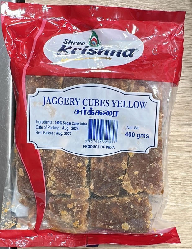 SHREE KRISHNA YELLOW JAGGERY CUBES 400G
