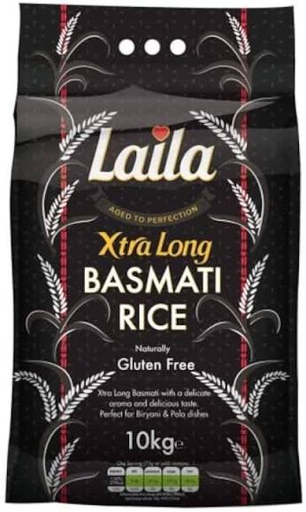 LAILA EXTRA LONG GRAIN BASMATI RICE 2KG