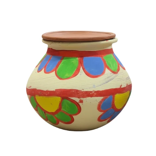 CLAY PONGAL POT WITH LID 2 LTR