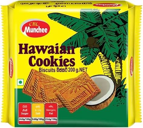 MUNCHEE HAWAIN COOKIES 100G