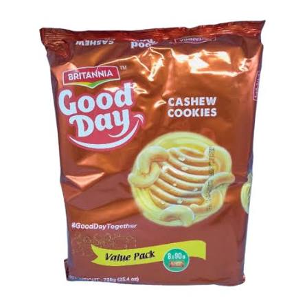 BRITANNIA GOOD DAY CASHEW COOKIES FAMILY PACK (8X81G)