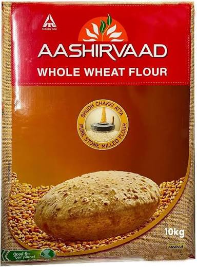 AASHIRVAAD WHOLE WHEAT FLOUR (CHAKKI ATTA) 10KG