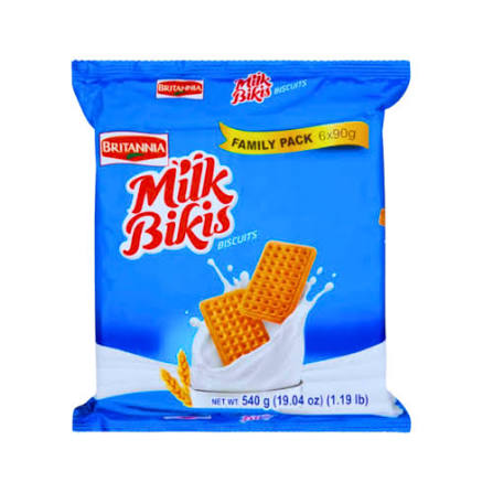 BRITANNIA MILK BIKIS BISCUITS - FAMILY PACK (6*90G)
