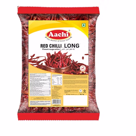 AACHI RED CHILLI LONG (STEMLESS) 250G