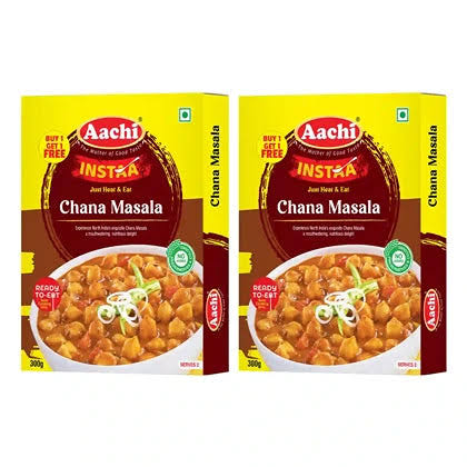 Aachi Channa Masala - Ready to Eat 300gm(Buy 1 Get 1 Free)