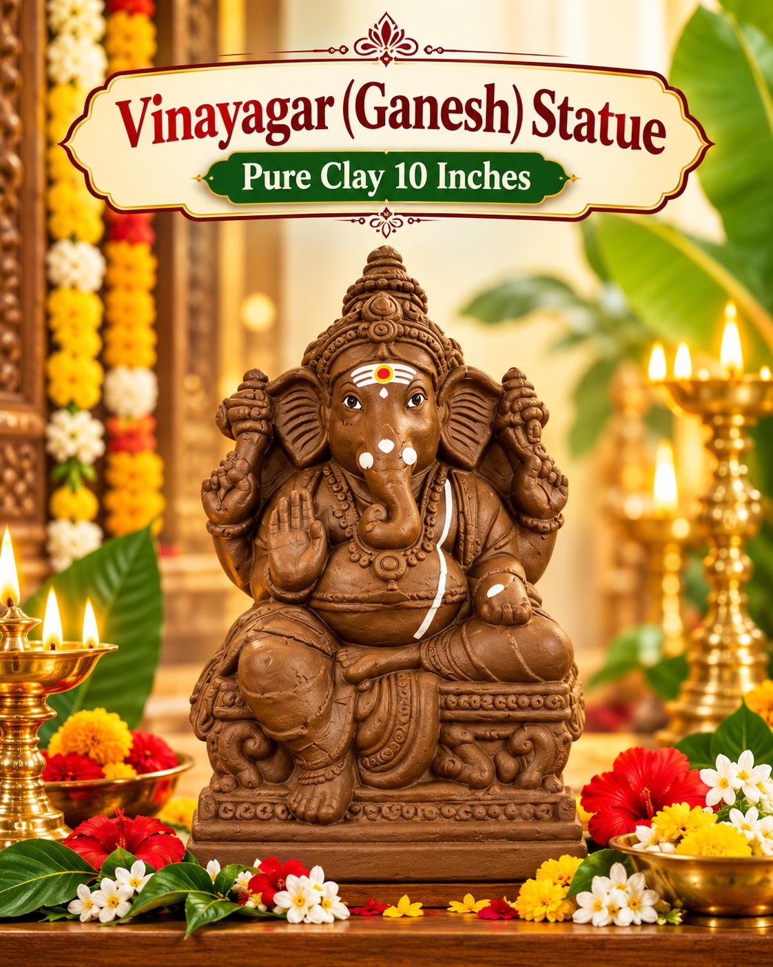 Vinayagar[Ganesh] 10 inch Statue