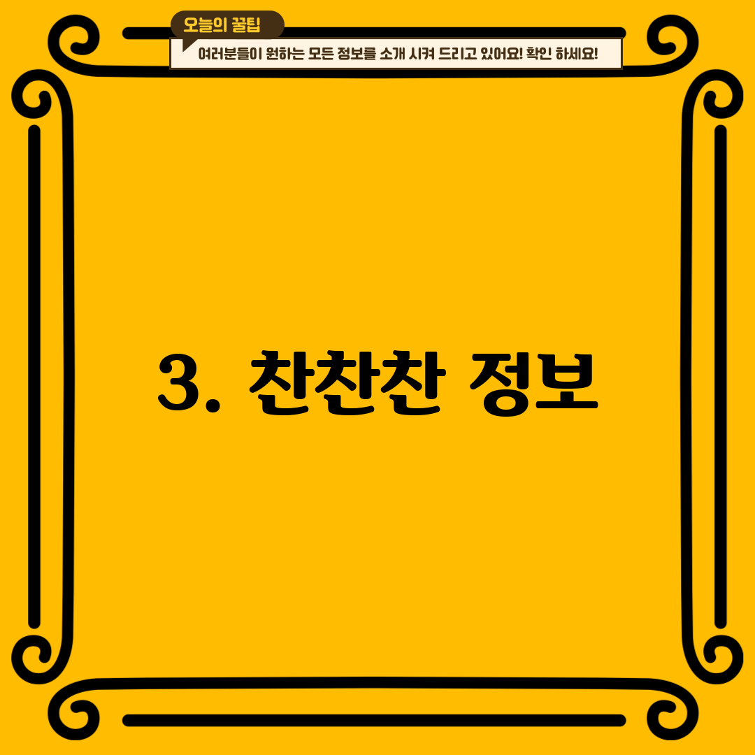3. 찬찬찬 정보