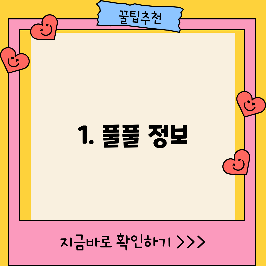 1. 풀풀 정보