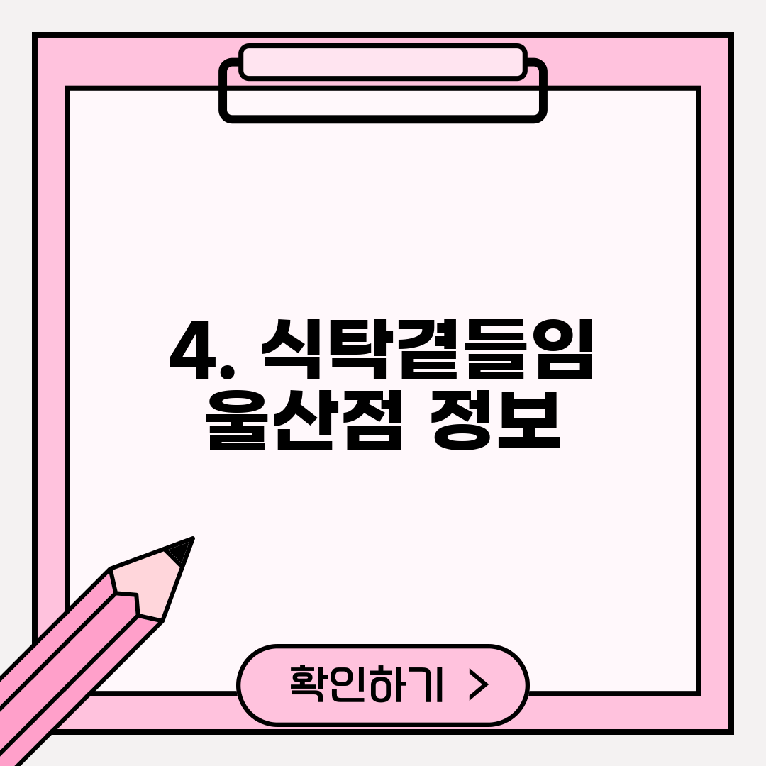 4. 식탁곁들임 울산점 정보