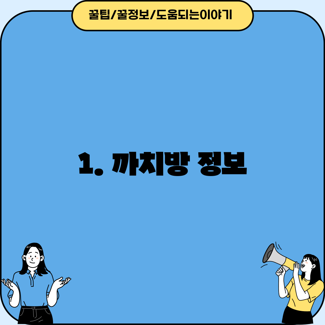 1. 까치방 정보