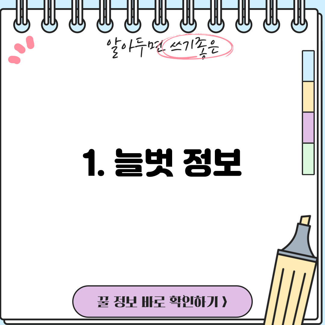1. 늘벗 정보