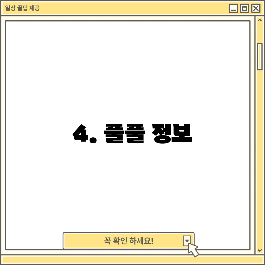 4. 풀풀 정보