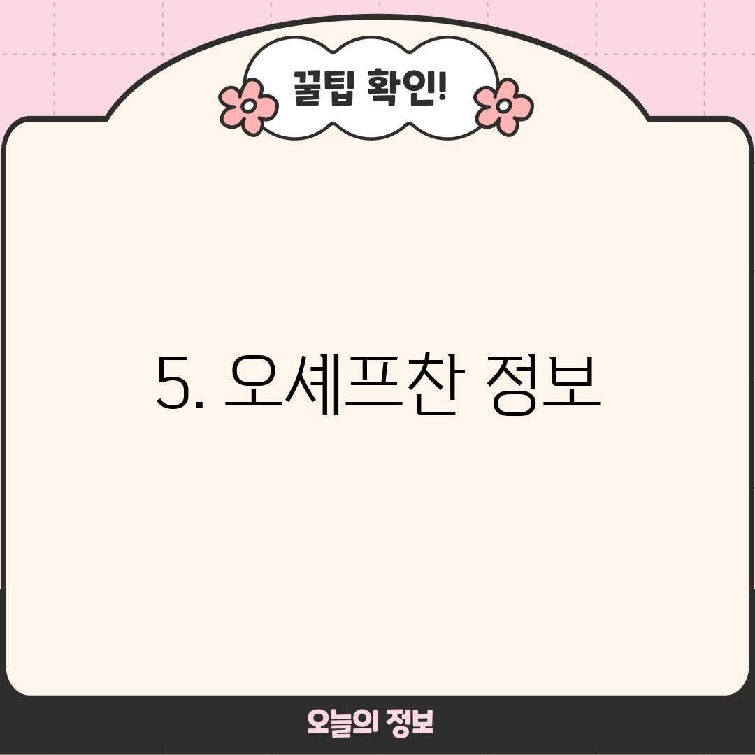 5. 오셰프찬 정보