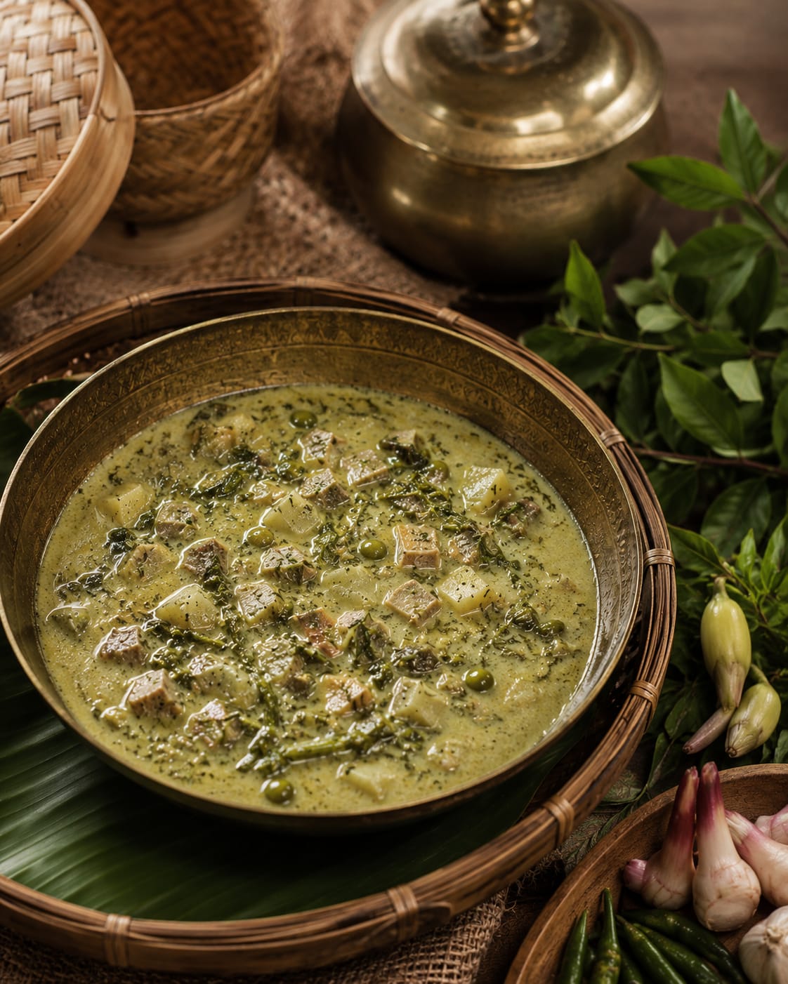 Kuah Pliek U dalam mangkuk tradisional