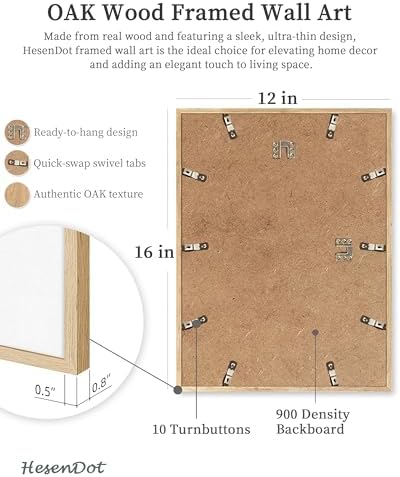 Vue 4 de Hesendot Toile Murale Encadree