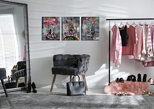 Vue 2 de Banksy Toile Murale Pieces