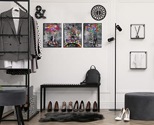 Vue 5 de Banksy Toile Murale Pieces