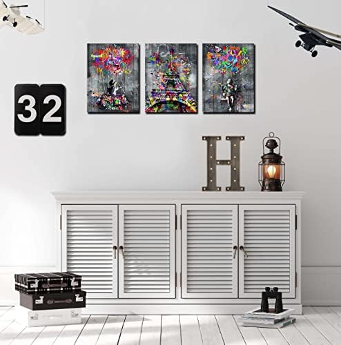 Vue 6 de Banksy Toile Murale Pieces