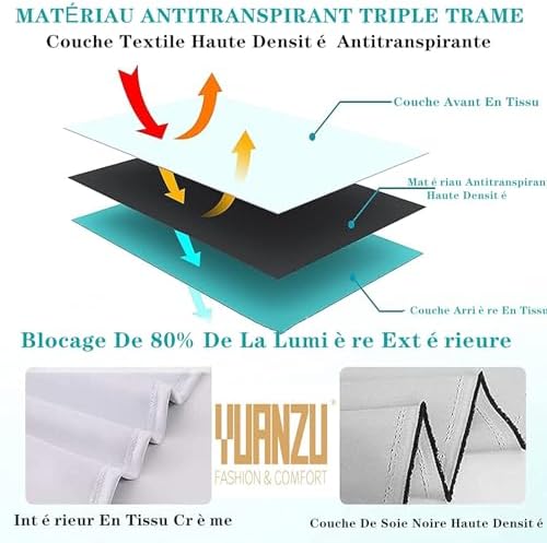 Vue 5 de Yuanzu Rideaux Paris Occultants