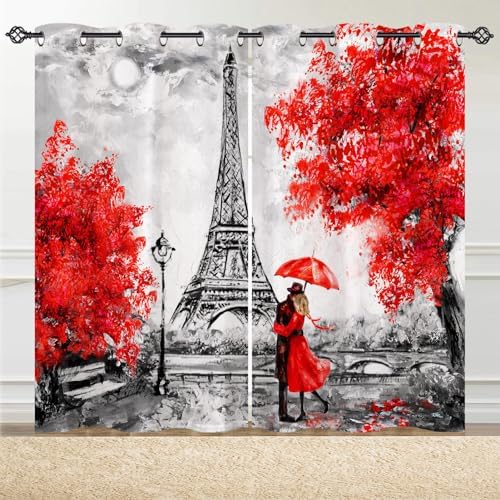 Vue 3 de Anhope Rideau Occultant Aquarelle