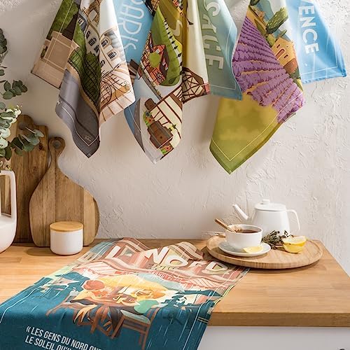 Vue 2 de Coucke Torchon En Coton