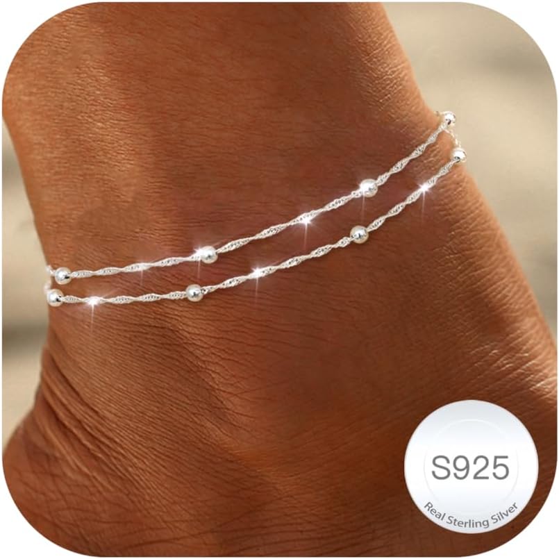 Bracelets Cheville Femme Argent