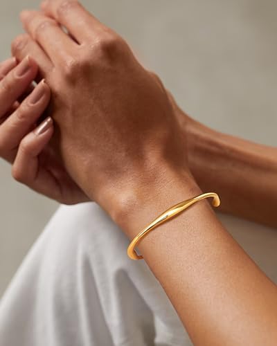 Vue 4 de Bracelet Jonc Femme Acier