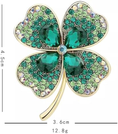 Vue 2 de Broche Trefle Quatre