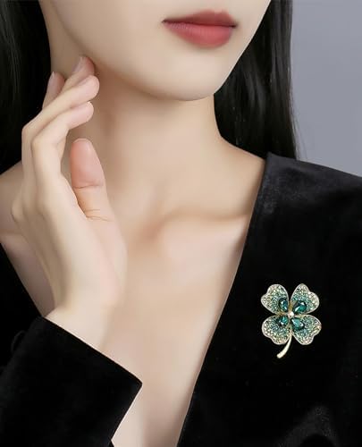 Vue 3 de Broche Trefle Quatre